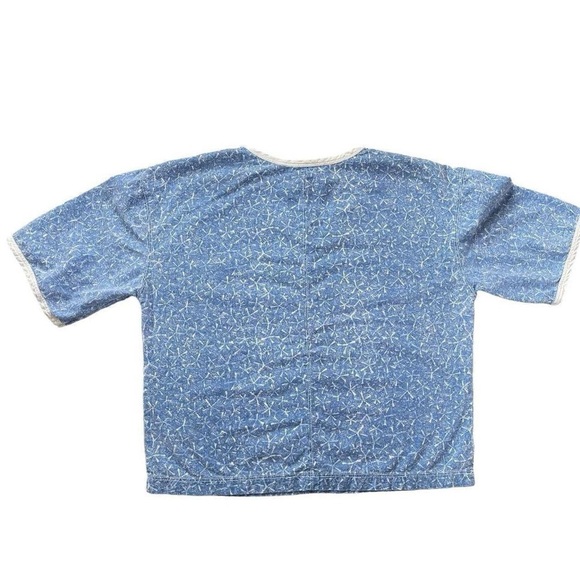 Vintage Ary Cooper Boxy Lightweight Denim Style Top Blouse Shirt - Picture 5 of 7